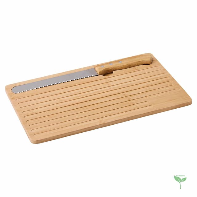 Tagliere in bamboo con coltello