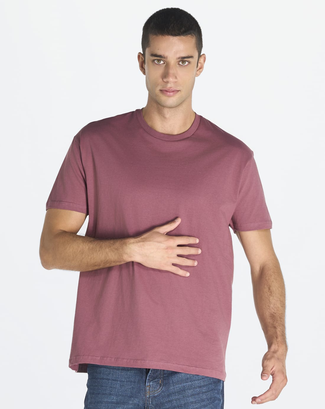 T-shirt JHK 150 manica corta indossata, cotone 100%